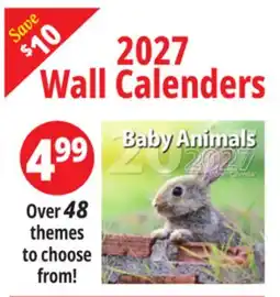 Ocean State Job Lot 2027 Wall Calendars offer
