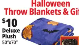 Ocean State Job Lot Halloween Throw Blankets & Gifts offer