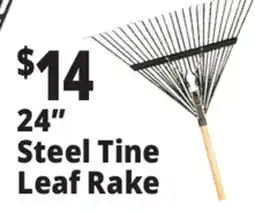 Ocean State Job Lot 24 Steel Tine Leaf Rake offer