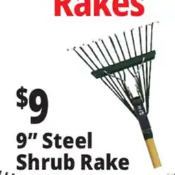 Ocean State Job Lot 9 Steel Shrub Rake offer