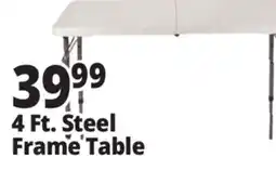 Ocean State Job Lot Enduro 4' Steel Frame Folding Table offer