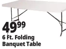 Ocean State Job Lot Enduro 6' Folding Banquet Table offer