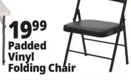Ocean State Job Lot Padded Vinyl Folding Chair offer