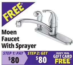 Ocean State Job Lot Moen Faucet With Sprayer offer