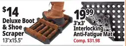 Ocean State Job Lot Deluxe Boot & Shoe Scraper, 3'x3' Interlocking Anti-Fatigue Mat offer
