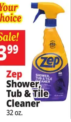 Ocean State Job Lot Zep Shower, Tub & Tile Cleaner offer