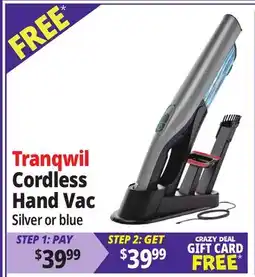 Ocean State Job Lot Tranqwil Cordless Hand Vac offer