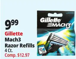 Ocean State Job Lot Gillette Mach3 Razor Refills offer