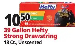 Ocean State Job Lot 39 Gallon Hefty Strong Drawstring offer