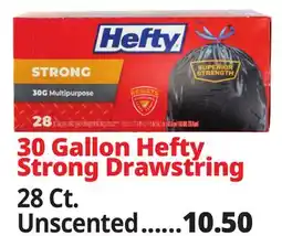 Ocean State Job Lot 30 Gallon Hefty Strong Drawstring offer