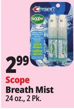 Ocean State Job Lot Crest Scope Breath Mist offer