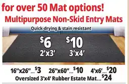 Ocean State Job Lot Multipurpose Non-Skid Entry Mats offer