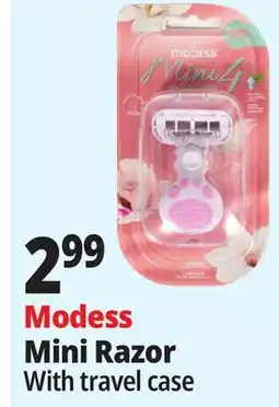 Ocean State Job Lot Modess Mini Razor With travel case offer
