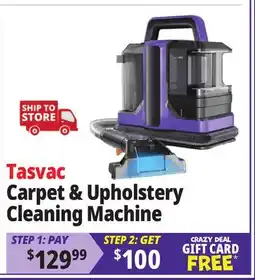 Ocean State Job Lot Tasvac Carpet & Upholstery Cleaning Machine Purple offer