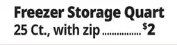 Ocean State Job Lot Freezer Storage Quart offer