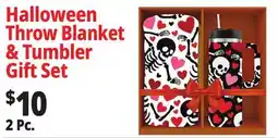 Ocean State Job Lot Halloween Throw Blanket & Tumbler Gift Set offer