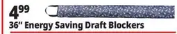 Ocean State Job Lot 36 Energy Saving Draft Blockers offer