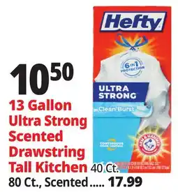 Ocean State Job Lot 13 Gallon Ultra Strong Scented Drawstring Tall Kitchen offer