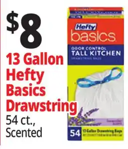 Ocean State Job Lot 13 Gallon Hefty Basics Drawstring offer