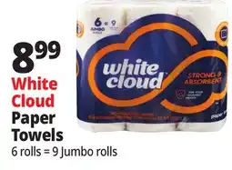 Ocean State Job Lot White Cloud Paper Towels offer