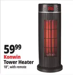 Ocean State Job Lot Electric Space Heater Tower with 3D Flame White offer