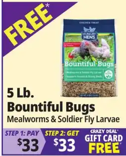 Ocean State Job Lot Hungry Hens Bountiful Bugs Chicken Treat 5 lbs offer