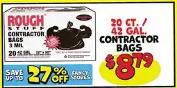 Ollie's CONTRACTOR BAGS offer