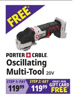Ocean State Job Lot PORTER CABLE Oscillating Multi-Tool offer