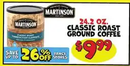 Ollie's 24.2 OZ. CLASSIC ROAST GROUND COFFEE offer