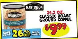Ollie's MARTINSON 24.2 OZ. CLASSIC ROAST GROUND COFFEE offer