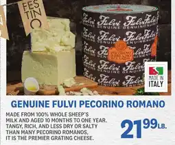 Kings Food Markets GENUINE FULVI PECORINO ROMANO offer