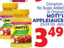 Bravo Supermarkets MOTT'S APPLESAUCE offer