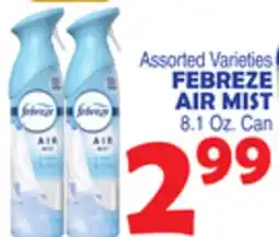 Bravo Supermarkets FEBREZE AIR MIST offer