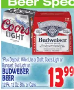 Bravo Supermarkets BUDWEISER BEER offer