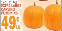 Bravo Supermarkets EXTRA LARGE CARVING PUMPKINS offer