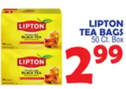 Bravo Supermarkets LIPTON TEA BAGS offer