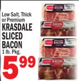 Bravo Supermarkets KRASDALE SLICED BACON offer