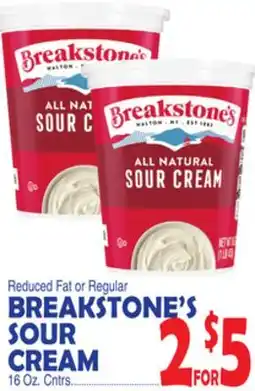 Bravo Supermarkets BREAKSTONE'S SOUR CREAM offer