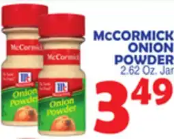 Bravo Supermarkets McCORMICK ONION POWDER offer