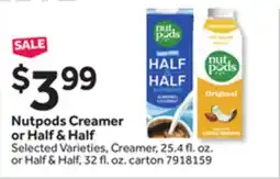 Stop&Shop Nutpods Creamer or Half & Half offer