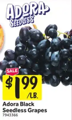 Stop&Shop Adora Black Seedless Grapes offer
