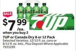 Stop&Shop 7UP or Canada Dry 8 or offer