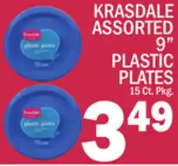 C Town KRASDALE ASSORTED 9 PLASTIC PLATES offer