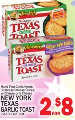C Town NEW YORK TEXAS GARLIC TOAST offer