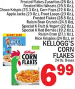 C Town KELLOGG'S CORN FLAKES, 24 Oz. Boxes offer