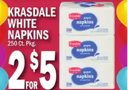 C Town KRASDALE WHITE NAPKINS offer