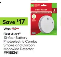 Lowe's 10-Year Battery Photoelectric Combo Smoke and Carbon Monoxide Detector offer