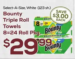 DeCicco & Sons Bounty Triple Roll Towels offer