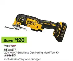 Lowe's 20V MAX* Brushless Oscillating Multi-Tool Kit offer