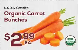 DeCicco & Sons U.S.D.A. Certified Organic Carrot Bunches offer